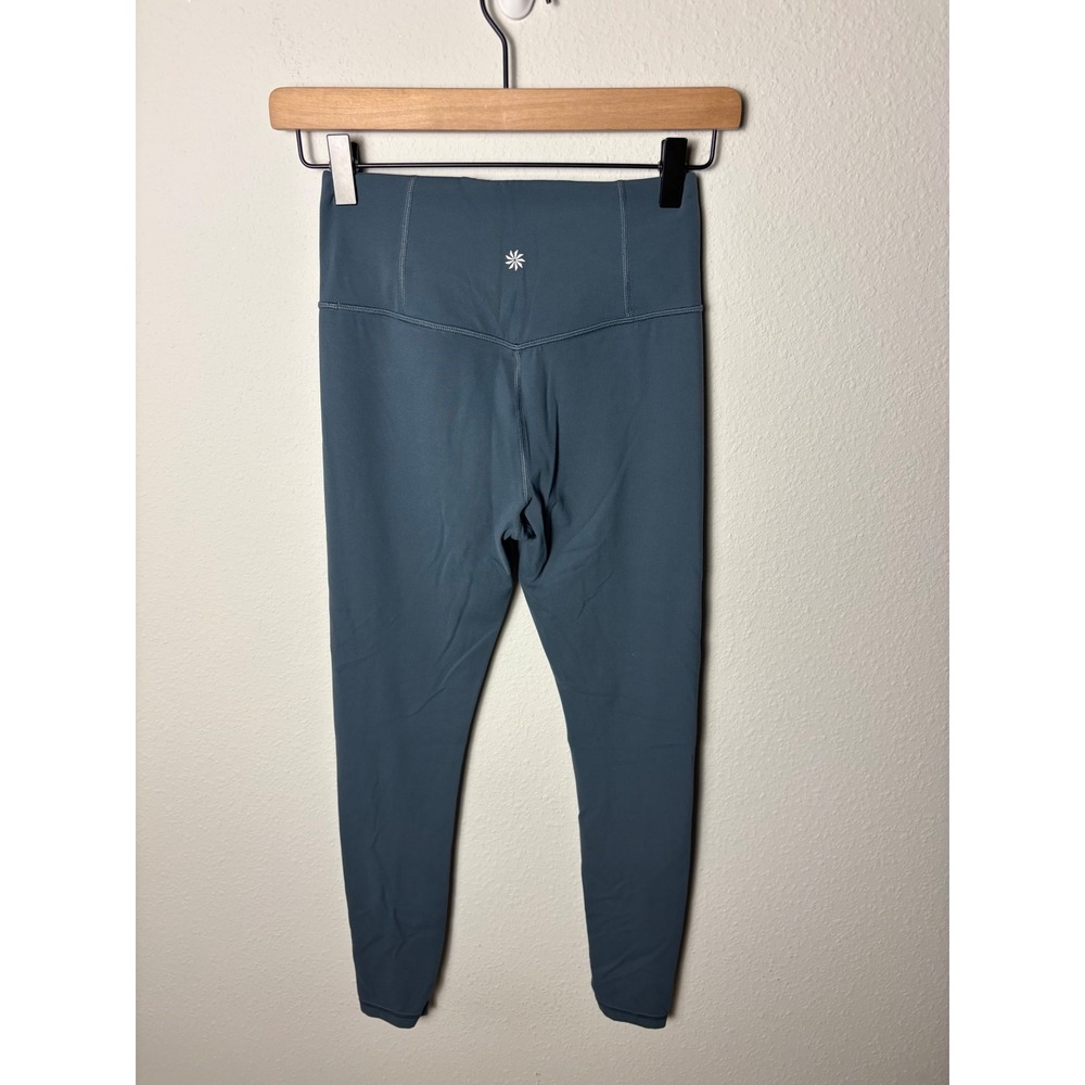 Athleta Ultra High Rise Elation Cinch Tight Leggings Blue Grey XS 27" Inseam - Picture 4 of 4